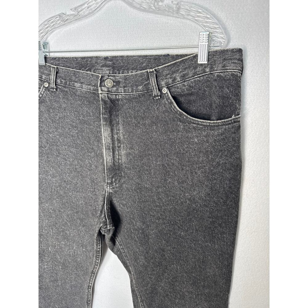1990s Lee Black Denim Jeans USA Made 42x29 Vintage - Picture 6 of 11